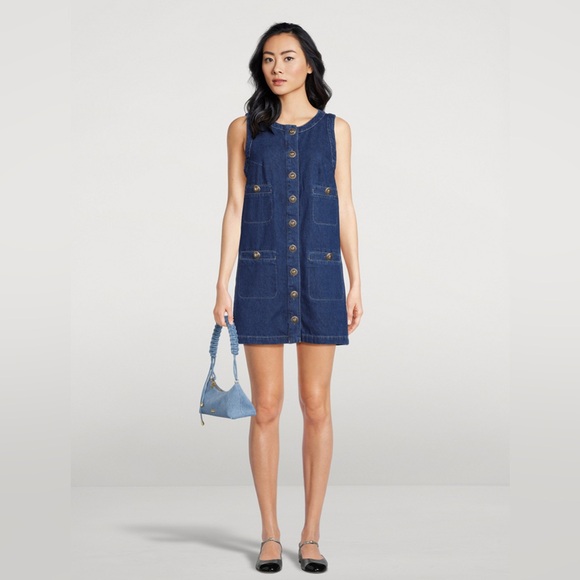 Reformation Dresses & Skirts - Reformation Women's Blue Tropez Denim Mini Dress 12